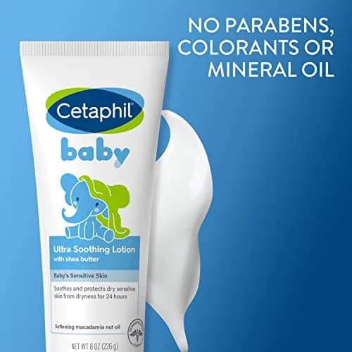 Cetaphil Baby Ultra Soothing Lotion with Shea Butter, 237ml (8 Fl Oz) | Dermatologist Recommended for Dry, Sensitive Skin thumbnail 3