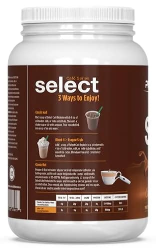 PEScience Select Cafe Protein Coffee Powder, Caramel Macchiato, 20 Servings | 20g Protein, 100mg Caffeine, Versatile Hot/Iced thumbnail 7