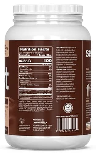 PEScience Select Cafe Protein Coffee Powder, Iced Mocha, 20 Servings | 20g Protein & 100mg Caffeine, Low Calorie, USA Import thumbnail 6