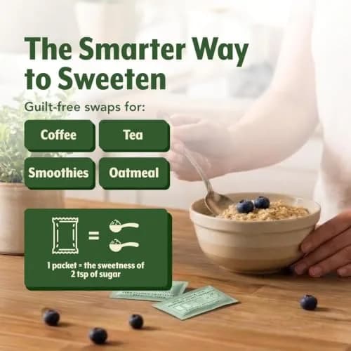 SweetLeaf Organic Stevia Powder Sweetener, Sugar Free - 70 Packets (2 Pack) | Zero Calorie, Keto Friendly, No Artificial thumbnail 6
