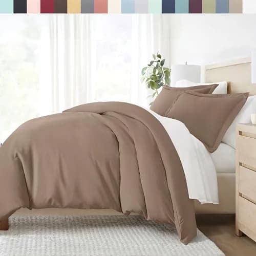 Linen Market Duvet Cover King Size (Taupe) | Hotel-Like Comfort & Softness thumbnail 1