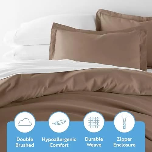 Linen Market Duvet Cover King Size (Taupe) | Hotel-Like Comfort & Softness thumbnail 4