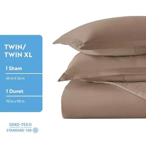 Linen Market Duvet Cover King Size (Taupe) | Hotel-Like Comfort & Softness thumbnail 5