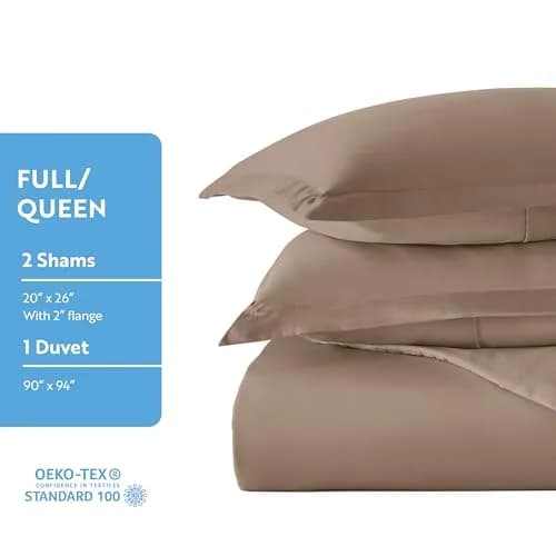 Linen Market Duvet Cover King Size (Taupe) | Hotel-Like Comfort & Softness thumbnail 6