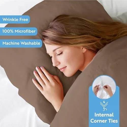 Linen Market Duvet Cover King Size (Taupe) | Hotel-Like Comfort & Softness thumbnail 3