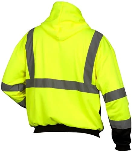 Pyramex RSZH3210X4 Sweatshirt Size 4X Large | Hi-Vis Lime Safety Workwear thumbnail 2
