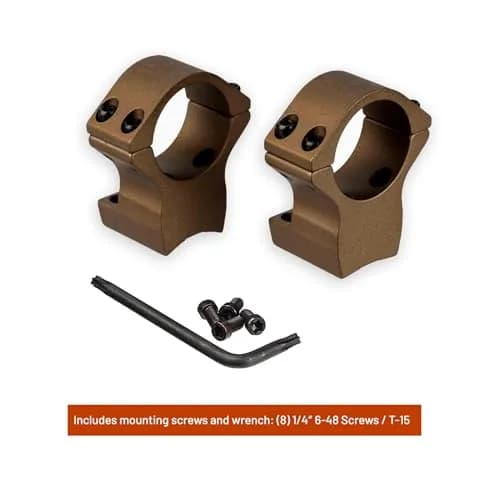 Talley X-Bolt Scope Mounts - HC950735 1" Tube Diameter High Hells Canyon Mounting Rings - Compatible with Browning X-Bolt Rifles thumbnail 6