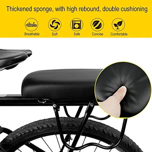 TOPCABIN Bicycle Manned Cushion Mountain Bike Back Seat | Comfortable Saddle for Kids & Adults thumbnail 2