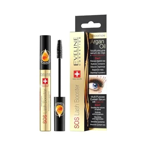 EVELINE COSMETICS Lash Booster Eyelash Serum with Argan Oil | 10ml (0.34 Fl Oz) thumbnail 1