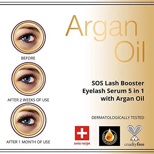 EVELINE COSMETICS Lash Booster Eyelash Serum with Argan Oil | 10ml (0.34 Fl Oz) thumbnail 2