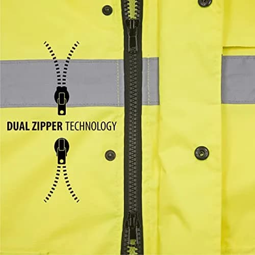JORESTECH Class 3 Hi-Vis Waterproof Rain Jacket | ANSI/ISEA 107-2015 Type R Class 3, Waterproof, Breathable, Reflective thumbnail 5