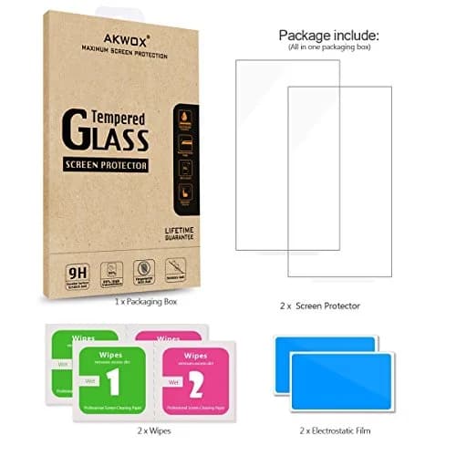 (Pack of 2) Tempered Glass Screen Protector for Nintendo Wii U, AKWOX 0.3mm 2.5D High Definition 9H | Premium Clear Screen Film thumbnail 5