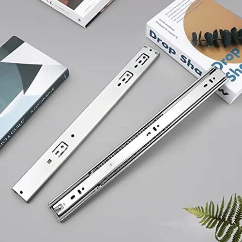 Gobrico 14-Inch Full Extension Drawer Slides with Brackets, Soft Close, 35kg Capacity | 10 Pairs thumbnail 2