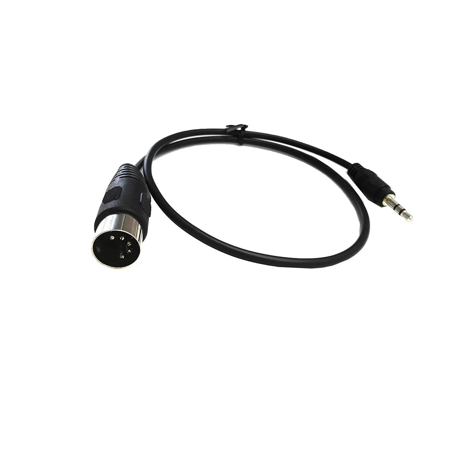 SinLoon 5-Pin DIN-Male to 3.5mm TRS Stereo Audio Cable 0.5m (1.5ft) | Connects European Stereo Equipment to Modern Devices - main product image