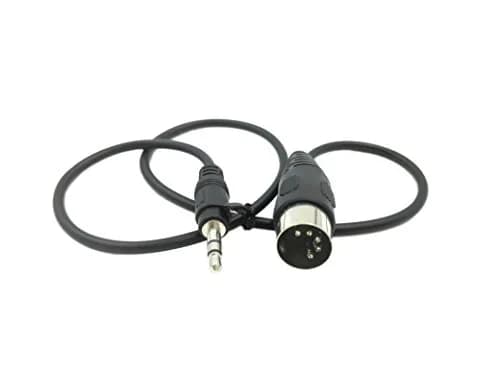 SinLoon 5-Pin DIN-Male to 3.5mm TRS Stereo Audio Cable 0.5m (1.5ft) | Connects European Stereo Equipment to Modern Devices thumbnail 5