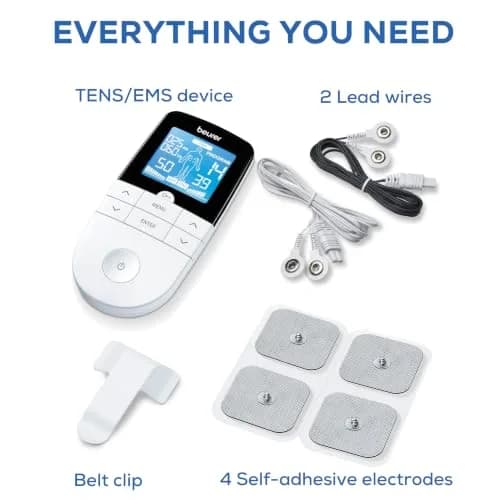 Beurer EM49 Digital TENS & EMS Device with 15 TENS Programs & 35 EMS Programs | 11.2 cm (4.4 in) Length x 16.5 cm (6.5 in) Height x 22.4 cm (8.8 in) Width thumbnail 8
