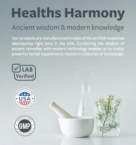 Healths Harmony Adrenal System Support & Cortisol Manager 60 Capsules | Maintain Stress & Cortisol Balance thumbnail 5