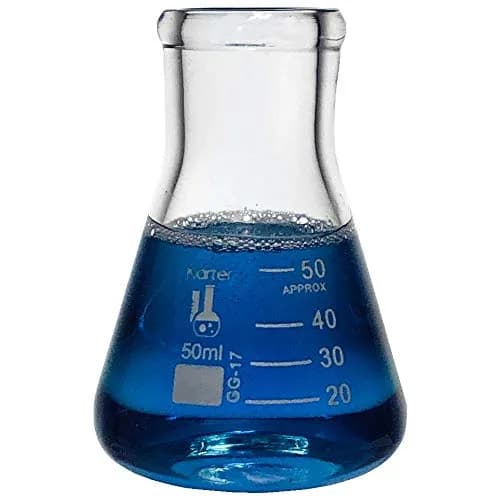 Karter Scientific Glass Erlenmeyer Flask Set with Rubber Stoppers - 3 Sizes - 50, 150 & 250ml | Heavy Duty Borosilicate thumbnail 4
