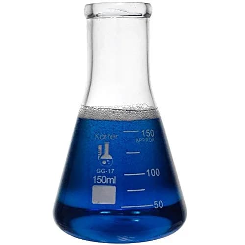 Karter Scientific Glass Erlenmeyer Flask Set with Rubber Stoppers - 3 Sizes - 50, 150 & 250ml | Heavy Duty Borosilicate thumbnail 5