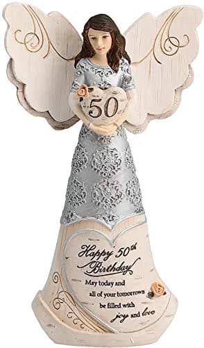 Pavilion Gift Company 50th Birthday Angel Figurine 15.24 cm (6") | Classic Birthday Gift thumbnail 1