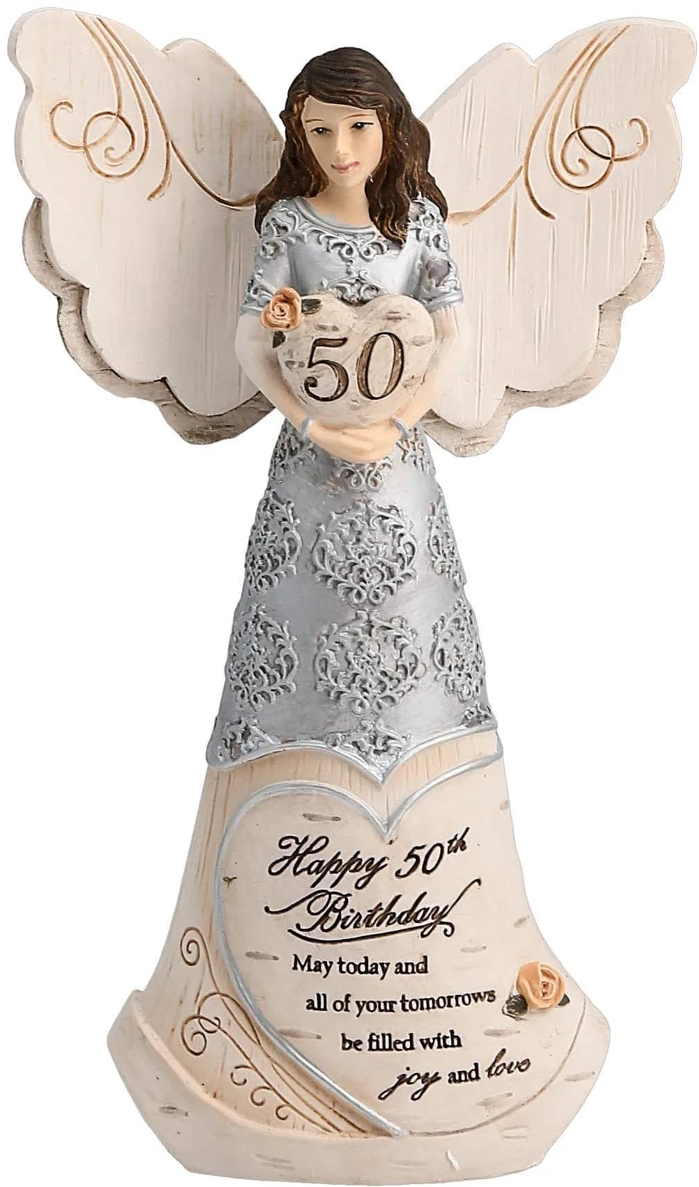 Pavilion Gift Company 50th Birthday Angel Figurine 15.24 cm (6") | Classic Birthday Gift - main product image