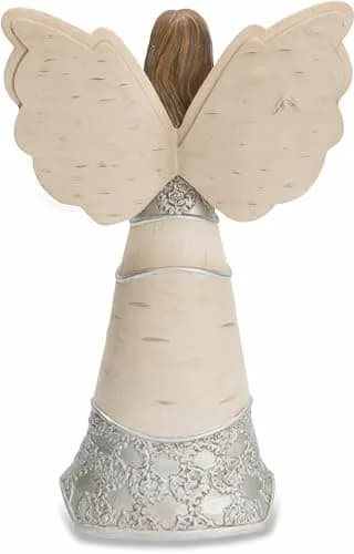 Pavilion Gift Company Birthday Blessings Angel Figurine 15cm (6") | Classic Floral Design thumbnail 2