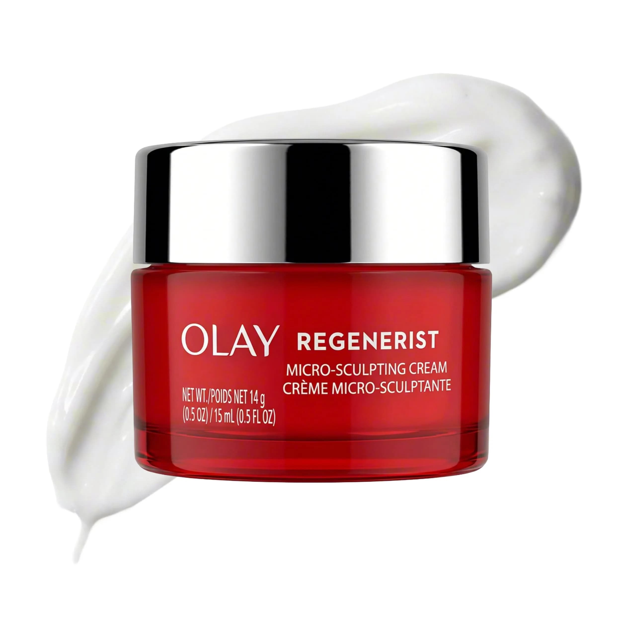 Olay Regenerist Micro-Sculpting Cream Face Moisturizer 0.5 oz | Deep Hydrating Anti-Aging Formula — Scented
