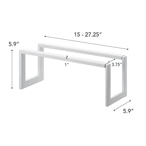 YAMAZAKI Home Line Expanding Shoe Rack, Metal, Adjustable - Single, 6" - Steel - Holds 4 To 8 Shoes thumbnail 7
