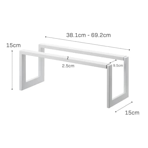 YAMAZAKI Home Line Expanding Shoe Rack, Metal, Adjustable - Single, 6" - Steel - Holds 4 To 8 Shoes thumbnail 8