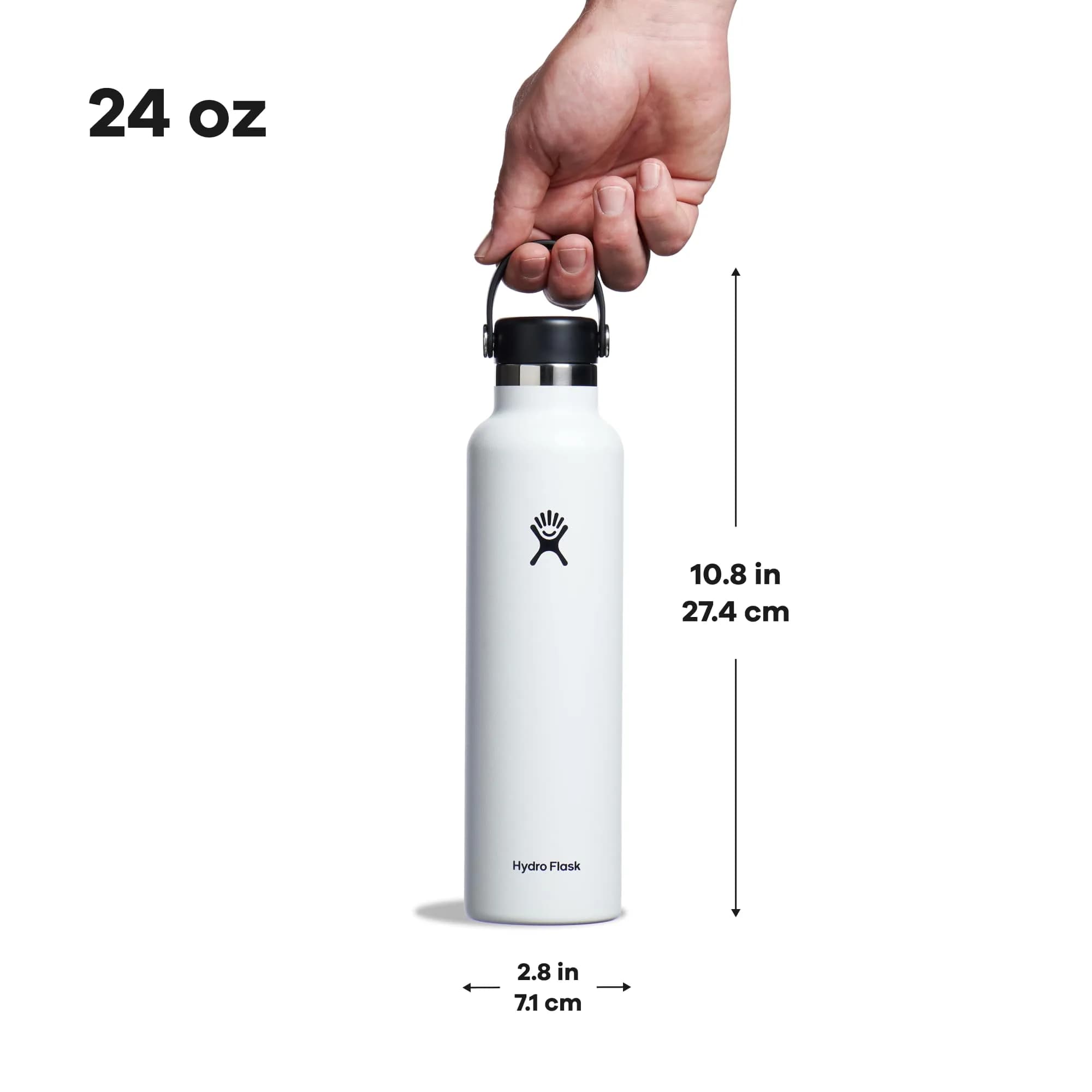 Hydro Flask Water Bottle - Insulated Stainless Steel - Non Spill, Leakproof 710ml (24 Oz) | Keeps Cold 24 Hrs, Hot 12 Hrs - view 7