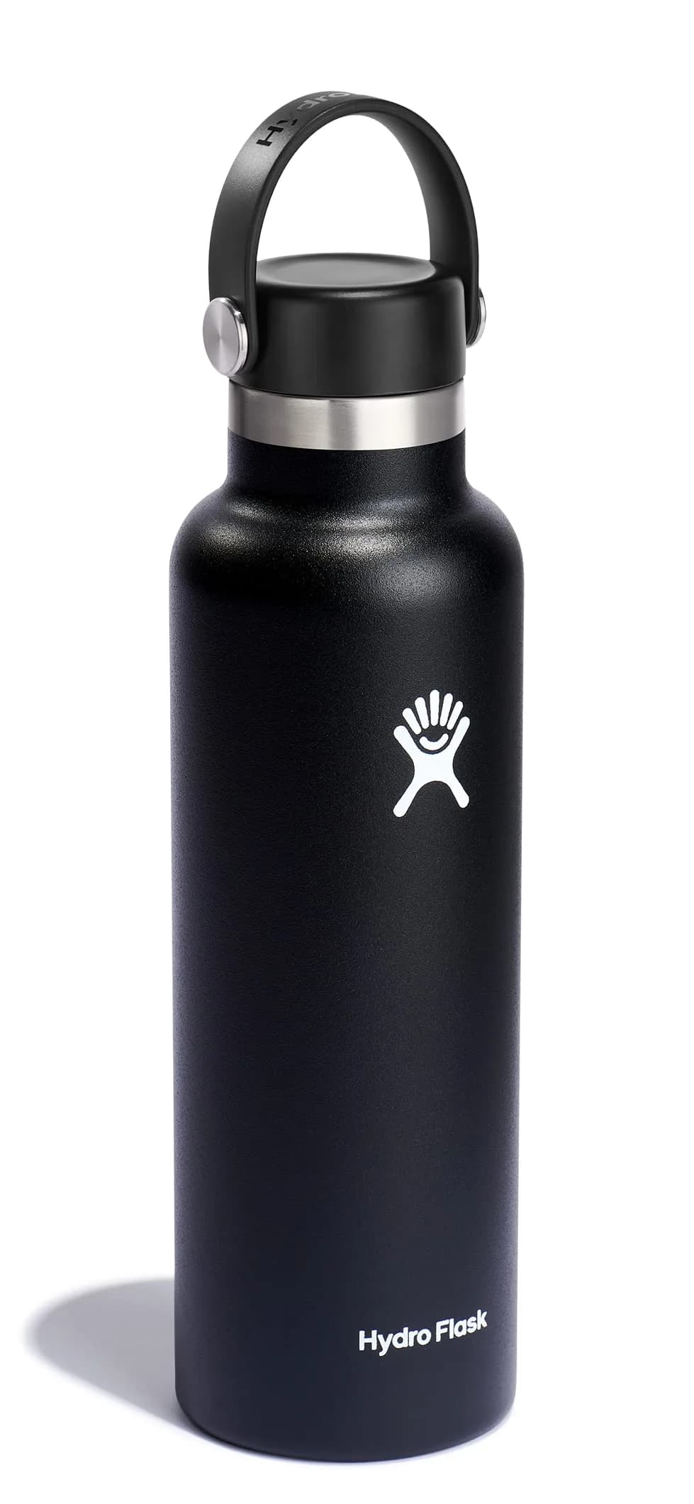 Hydro Flask Standard Mouth 21 Oz Water Bottle - Black | Insulated Stainless Steel, Leakproof - view 2