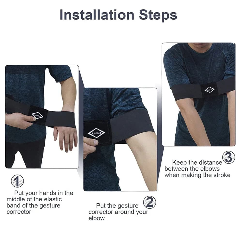 Scott Edward Pro Golf Swing Training Aid Arm Band | Standard Large Blue - view 7