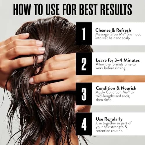 Watermans Hair Growth Shampoo & Conditioner 8.45 Fl Oz (2 Pack) | Supports Thicker, Fuller Hair thumbnail 5