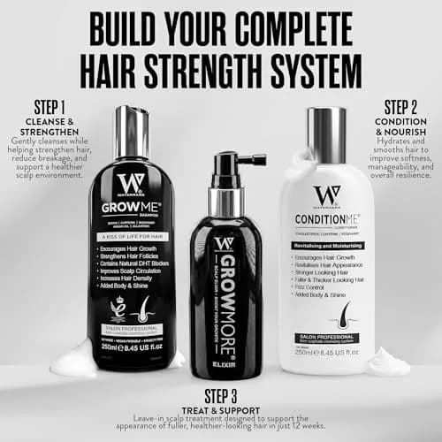 Watermans Hair Growth Shampoo & Conditioner 8.45 Fl Oz (2 Pack) | Supports Thicker, Fuller Hair thumbnail 8