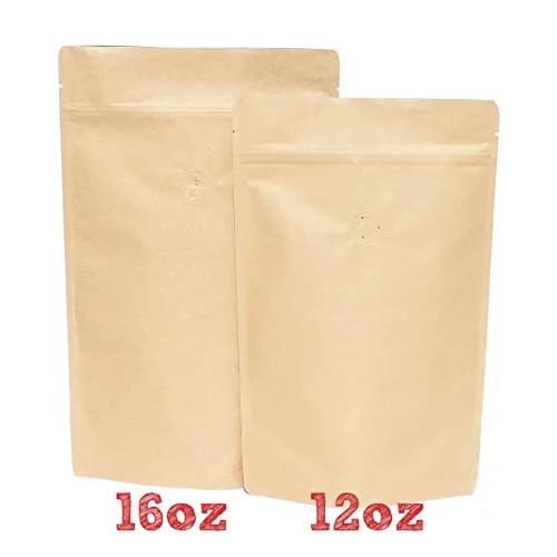 AwePackage 16 oz Food Storage Bag with Zipper & Valve | High Barrier Kraft Pouch for Freshness thumbnail 7