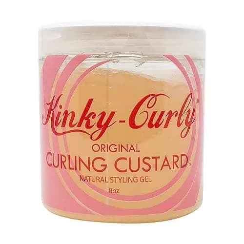 Kinky Curly Original Curling Custard Natural Styling Gel 240ml (8 fl oz) Pack of 3 | Defines Curls with Natural Ingredients thumbnail 2