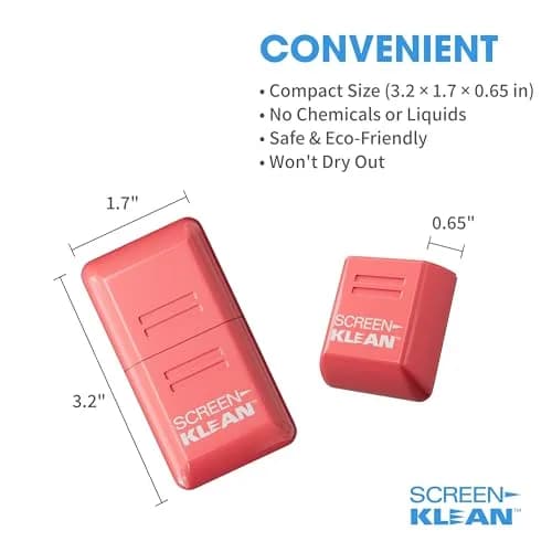 CarbonKlean ScreenKlean Tablet Screen Cleaner, Injected Pink, 1 Count | Safe, Reusable & Effective thumbnail 6