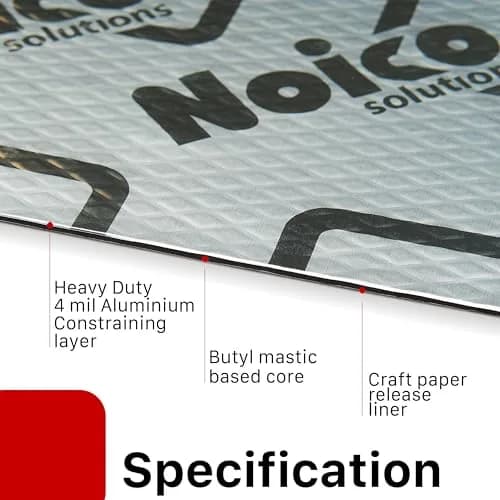 Noico Pro 80 mil 10 sqft Car Sound Deadening Mat | Reduce Car Noise & Vibrations thumbnail 2