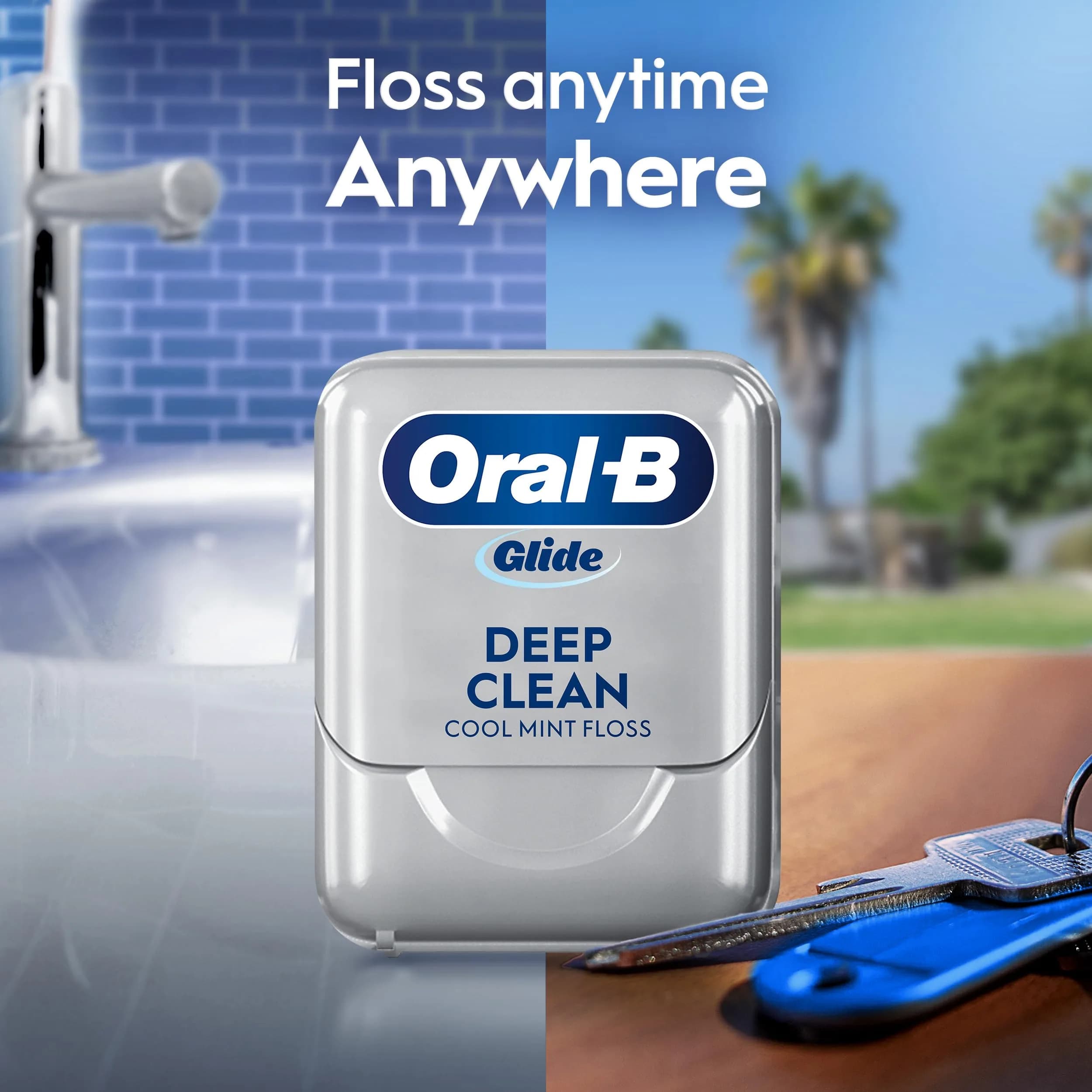 Oral-B Glide Deep Clean Dental Floss, Cool Mint, 6 Pack (787.4 ft Total) | Dentist Recommended for Plaque Removal - view 7