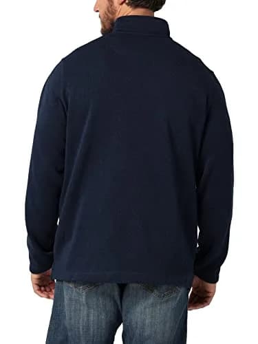 Wrangler Authentics Long Sleeve Fleece Quarter-zip, Mood Indigo, 3X-Large | Classic Warmth & Comfort for Men thumbnail 3