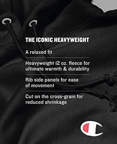 Champion Men's Reverse Weave Sweatshirt, Seabottom Blue, L | Heritage Heavyweight Crew Neck thumbnail 2