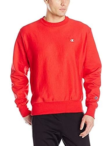 Champion Men's Reverse Weave Sweatshirt, Team Red Scarlet, Large | Heritage Heavyweight Crew for Street & Sports thumbnail 1
