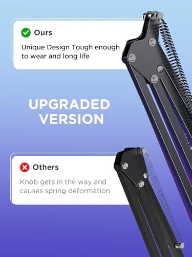 InnoGear Microphone Boom Arm Stand for Blue Yeti Fifine HyperX | Adjustable, Heavy-Duty Steel, Space-Saving Design thumbnail 5