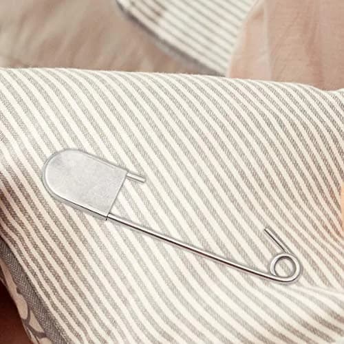 Coitak Large Safety Pins 5 inch (12.7 cm) 10 PCS Stainless Steel | Heavy Duty XL Laundry Pins for Blankets thumbnail 5