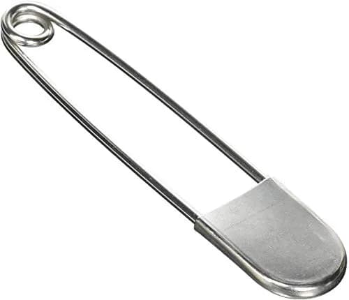 Coitak Large Safety Pins 5 inch (12.7 cm) 10 PCS Stainless Steel | Heavy Duty XL Laundry Pins for Blankets thumbnail 1