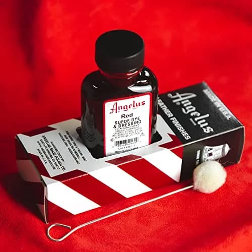 Angelus Red Suede Dye 88.7 ml (3 oz) | Restores & Enhances Nappy Leather thumbnail 3