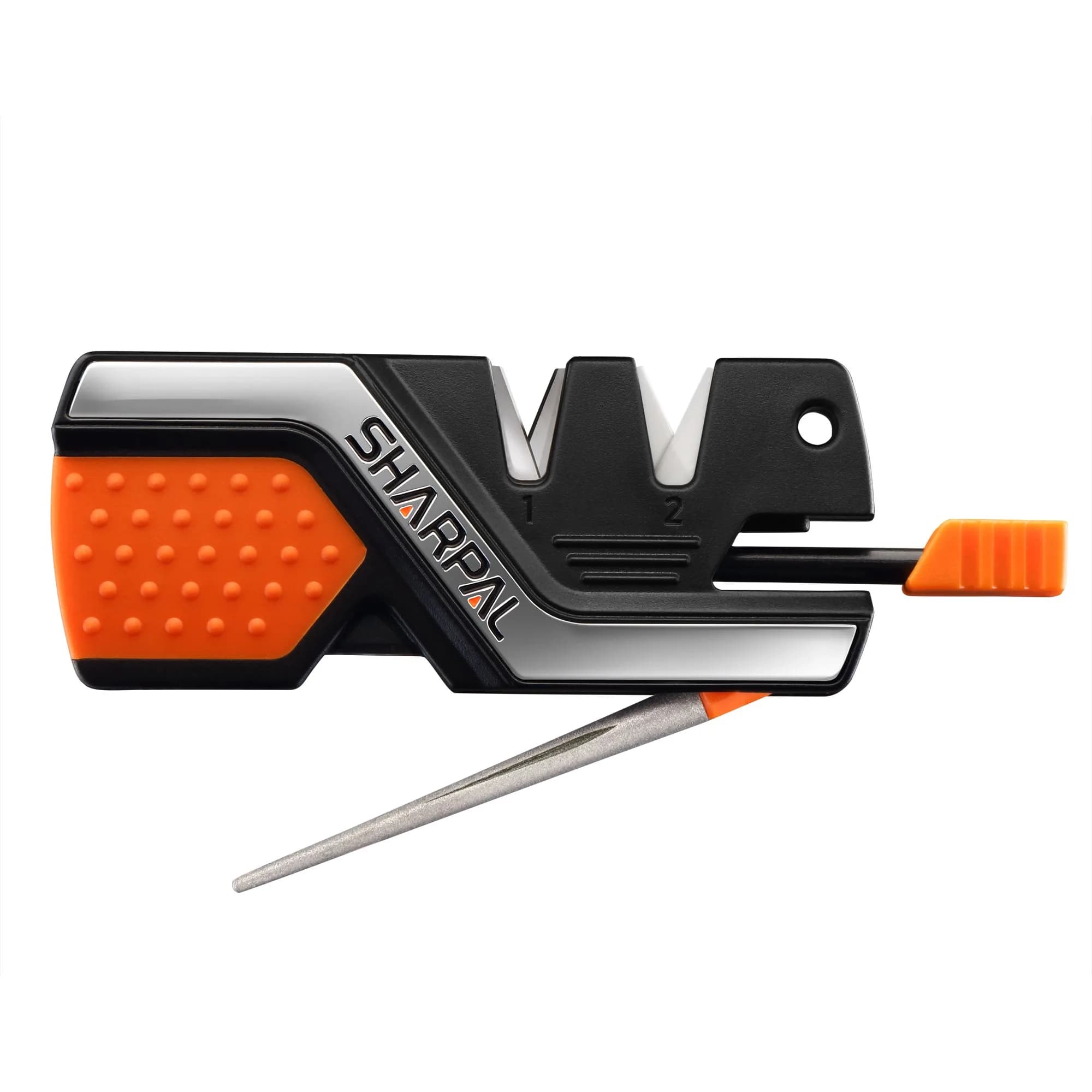 SHARPAL 101N 6-in-1 Pocket Knife Sharpener & Survival Tool | Tungsten Carbide, Ceramic, Diamond Rods, Fire Starter, Whistle - main product image