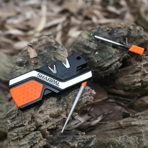 SHARPAL 101N 6-in-1 Pocket Knife Sharpener & Survival Tool | Tungsten Carbide, Ceramic, Diamond Rods, Fire Starter, Whistle thumbnail 3