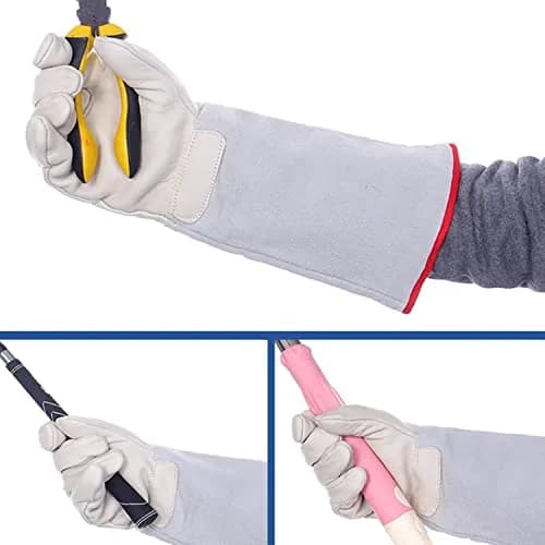 Inf-way Cryogenic Gloves Low Temperature LN2 Protective Gloves 13.8" Mid Arm Length | Tested to EN 511 thumbnail 5