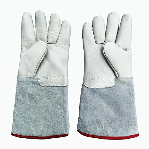 Inf-way White Mid Arm Length/13.8" Cryogenic Gloves - Certified for Extreme Cold Protection thumbnail 2